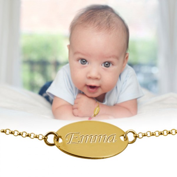 Gold or Silver Baby Bracelet - The Handmade ™