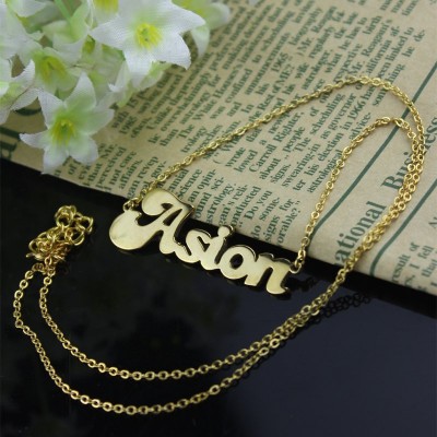 Ghetto Cute Name Necklace Gold - The Handmade ™