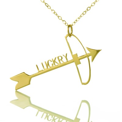 Arrow Cross Name Necklaces Pendant Necklace - The Handmade ™