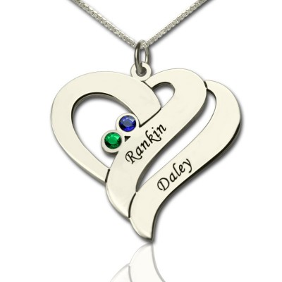 Two Hearts Forever One Necklace Silver - The Handmade ™