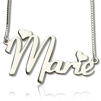 Cute Name Necklace Silver - The Handmade ™