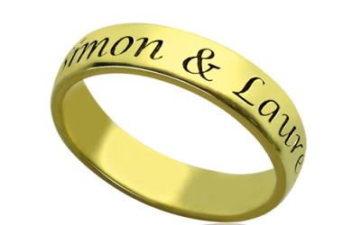 Engraved Promise Name Rings: Crafting Your Story in Gold & Silver