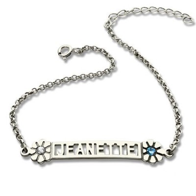 ID Birthstone Name Bracelet For Teens - The Handmade ™