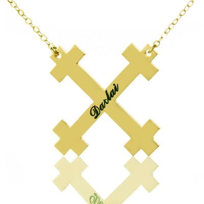 Julian Cross Name Necklaces Troubadour Cross - The Handmade ™