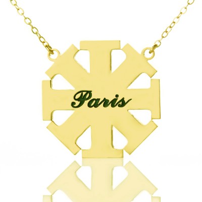 Customised Cross Necklace with Name - The Handmade ™