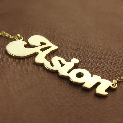 Gold BANANA Font Style Name Necklace - The Handmade ™