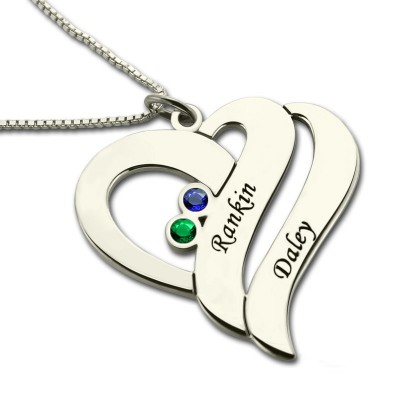 Two Hearts Forever One Necklace Silver - The Handmade ™