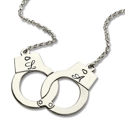 Handcuff Necklace For Couple Silver - The Handmade ™