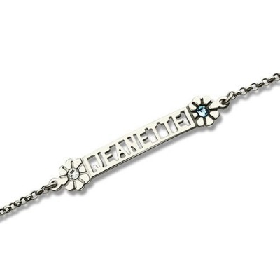ID Birthstone Name Bracelet For Teens - The Handmade ™