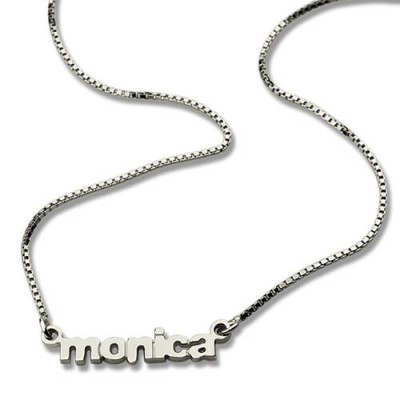 My Tiny Name Necklace Silver - The Handmade ™