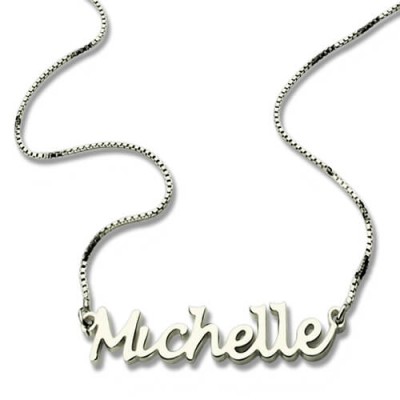 Handwriting Name Necklace Silver - The Handmade ™