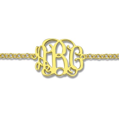 Gold Monogram Bracelet - The Handmade ™