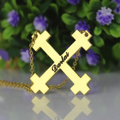 Julian Cross Name Necklaces Troubadour Cross - The Handmade ™