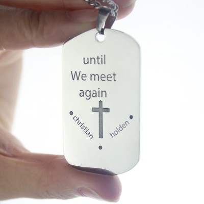 Remembrance Dog Tag Name Necklace - The Handmade ™