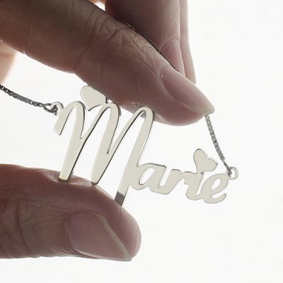 Cute Name Necklace Silver - The Handmade ™