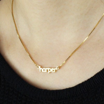 Mini Name Necklace Gold - The Handmade ™