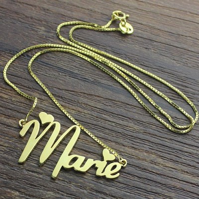 Nameplate Necklace for Girls Gold - The Handmade ™