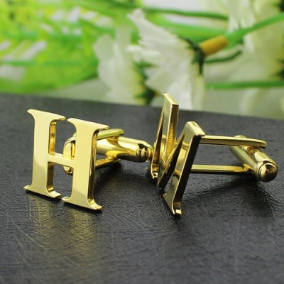 Best Initial Cufflinks Gold - The Handmade ™