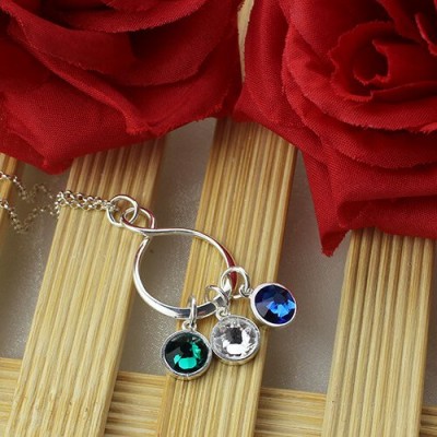 Birthstone Infinity Charm Necklace - The Handmade ™