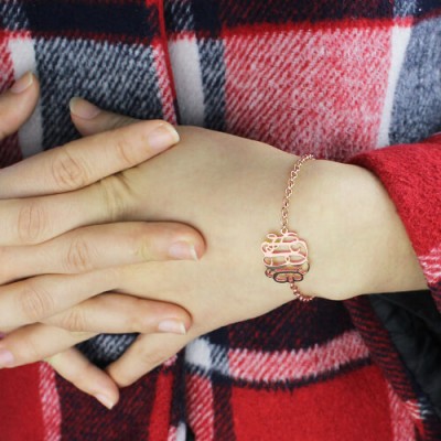 Rose Monogram Bracelet - The Handmade ™