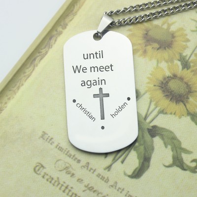 Remembrance Dog Tag Name Necklace - The Handmade ™