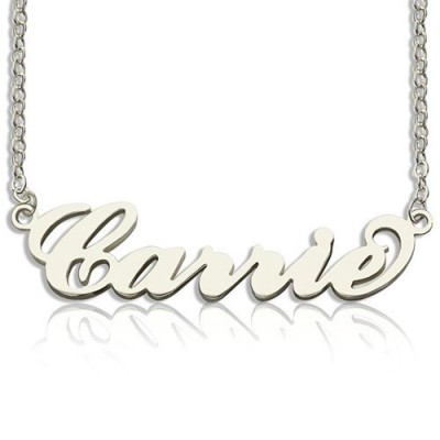 Carrie Name Necklace Silver - The Handmade ™