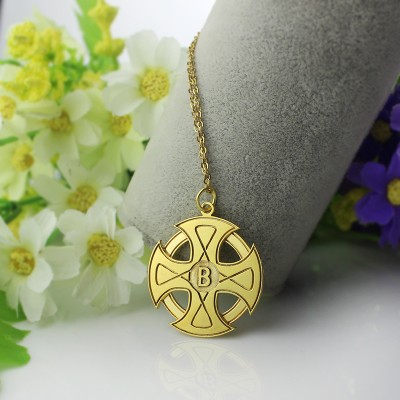 Engraved Celtic Cross Necklace - The Handmade ™