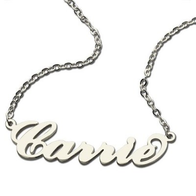 Carrie Name Necklace Silver - The Handmade ™
