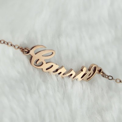 Rose Carrie Style Name Bracelet - The Handmade ™