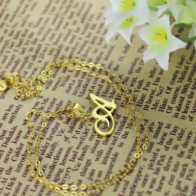 Letter Necklace Gold - The Handmade ™