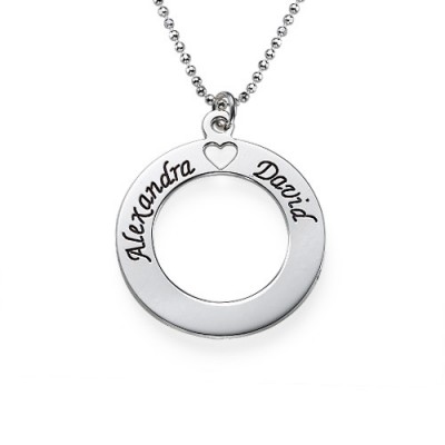 Silver Couples Love Necklace - The Handmade ™