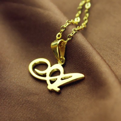 Letter Necklace Gold - The Handmade ™