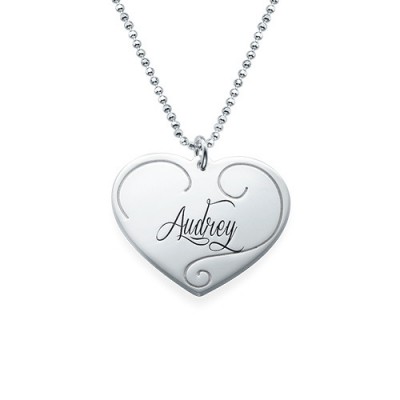Engraved Heart Pendants - Mother Daughter Jewellery - The Handmade ™