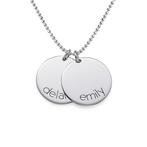 Engraved Kids Disc Necklace - The Handmade ™