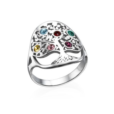 Family Tree Jewellery - Birthstone Ring - The Handmade ™