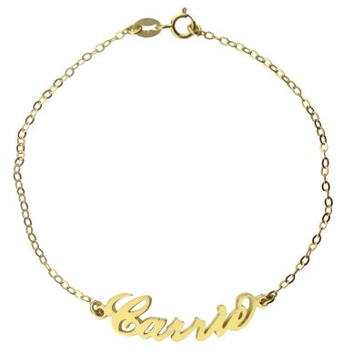 Gold Carrie Name Bracelet - The Handmade ™