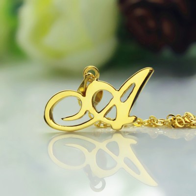 Letter Necklace Gold - The Handmade ™