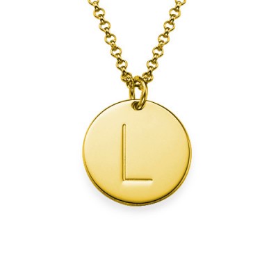 Gold Initial Charm Necklace - The Handmade ™