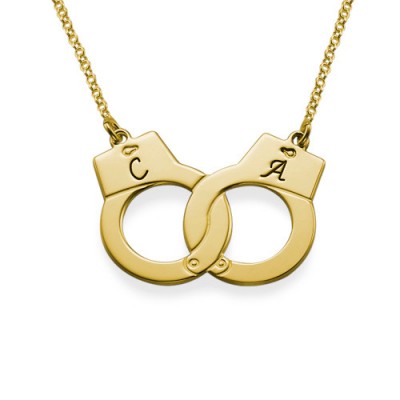 Handcuff Necklace in Gold Plating - The Handmade ™