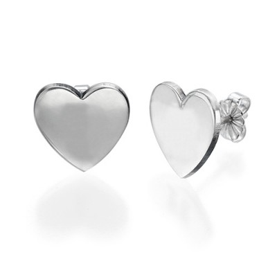 Heart Initial Earrings - The Handmade ™