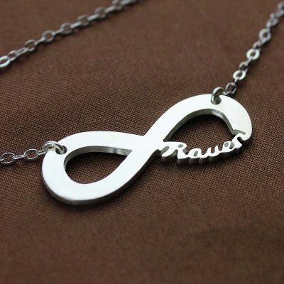 Silver Infinity Name Necklace - The Handmade ™