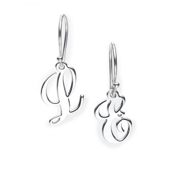 Monogram Initial Dangle Earrings - The Handmade ™