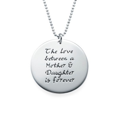 Mother Daughter Gift - Set of Three Engraved Necklaces - The Handmade ™