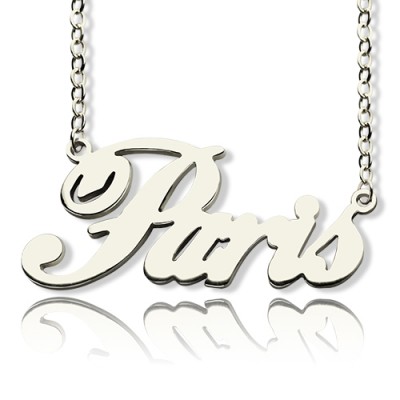 Name Necklace Silver "Paris" - The Handmade ™