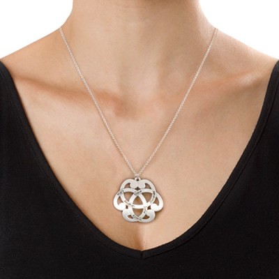 Silver Engraved Arabesque Necklace - The Handmade ™