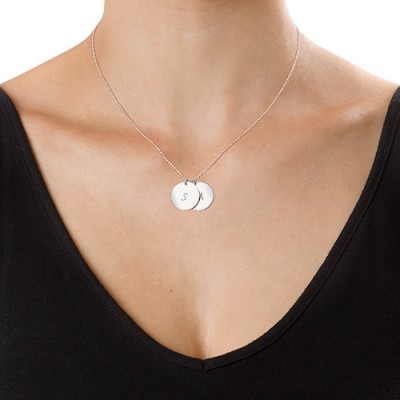 Silver Disc Pendant Necklace - The Handmade ™