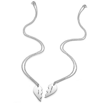 Silver Breakable Heart Necklaces - The Handmade ™