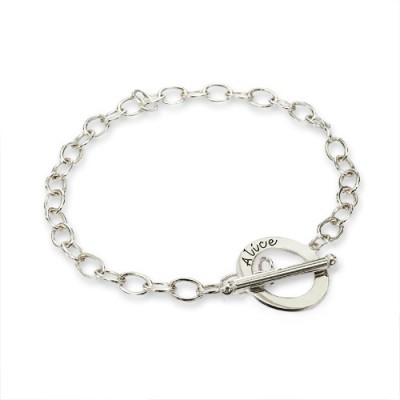 Silver T-Bar Bracelet - The Handmade ™