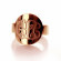 Crafting Your Tale: Engraved Script Rose Gold Monogrammed Ring