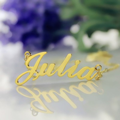 Classic Name Necklace in Gold - The Handmade ™